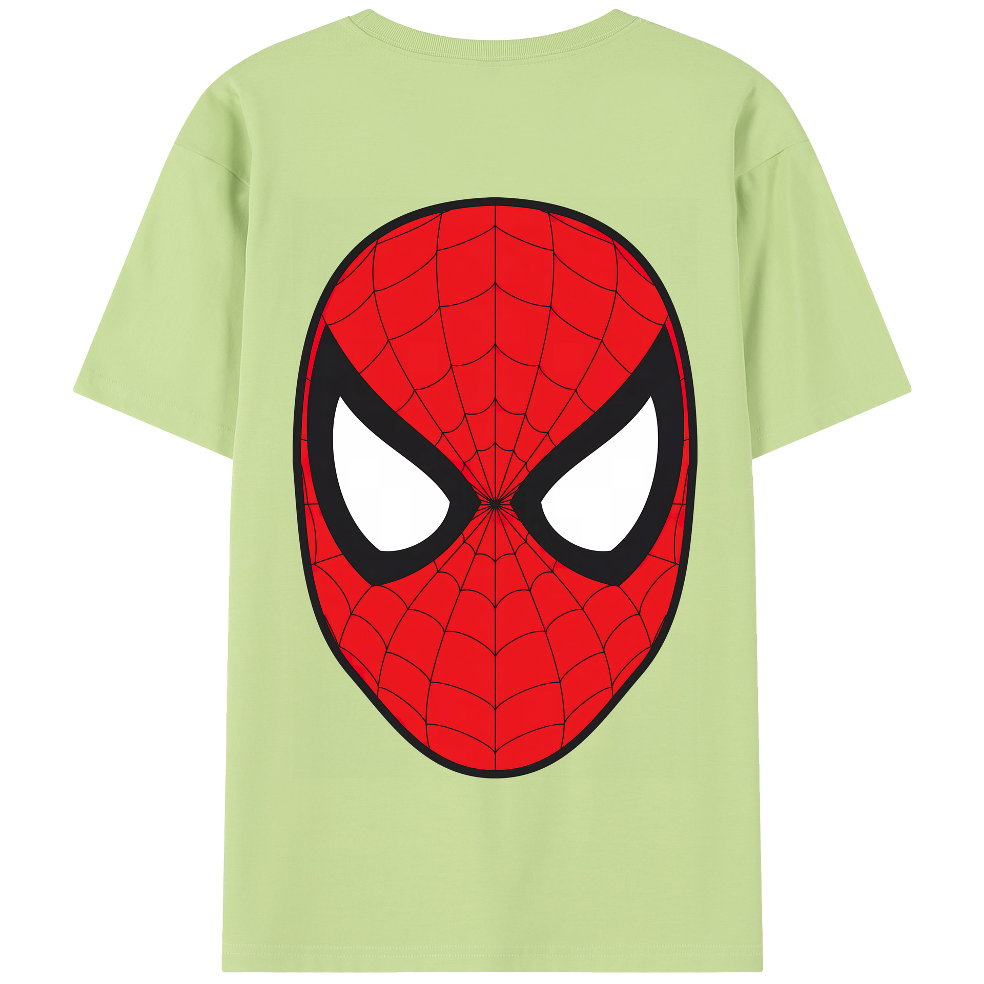 （画像用） Spider Man スパイダーマン 綿100％半袖Tシャツ（背面プリント）